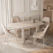 Mebel Elite Розкладний стіл Max 80–160 см, колір «Кашмір», W.MAX/KASZ/S - Home Club, Зображення 2