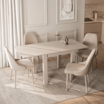 Mebel Elite Раздвижной стол Max 80–160 см, цвет «Кашмир», W.MAX/KASZ/S - Home Club
