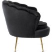 Mebel Elite Крісло Angel, чорне, велюрове, ME.ANGEL/CZ/V/FW - Home Club, Зображення 4
