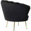 Mebel Elite Крісло Angel, чорне, велюрове, ME.ANGEL/CZ/V/FW - Home Club, Зображення 5