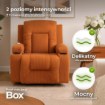 Mebel Elite Раскладной массажный кресло Box Rudy из вельвета, ME.BOX2/BR/SZTR/FW - Home Club, изображение 4