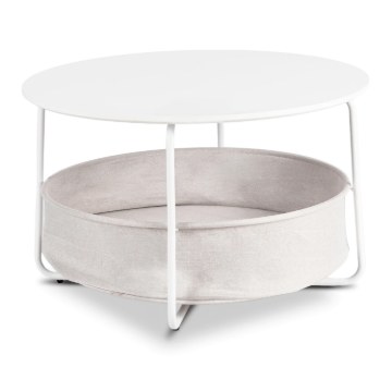 Mebel Elite Столик Dora, белый/бежевый, ME.DORA/B/BZ/L - Home Club