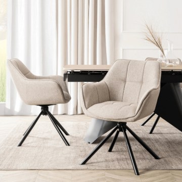 Mebel Elite Вращающееся кресло Peony 2, бежевого цвета, ME.PEONY2/BZ/T/K - Home Club