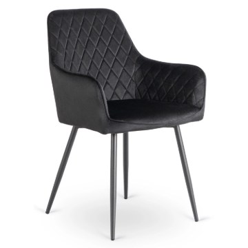 Mebel Elite Стул Bresso, черный, велюровый, ME.BRESSO/CZ/V/K - Home Club