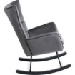 Mebel Elite Крісло-гойдалка Jackson, сіре велюрове, ME.JACKSON/P/V/FW - Home Club, Зображення 4