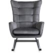 Mebel Elite Крісло-гойдалка Jackson, сіре велюрове, ME.JACKSON/P/V/FW - Home Club, Зображення 5