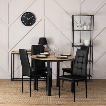 Mebel Elite Стілець Tex 2, чорний, екошкіра, ME.TEX2/CZ/E/K - Home Club