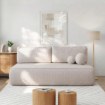 Mebel Elite Раскладной диван Arveto кремового цвета из шенила, COM.MONOM/FLOW3/SOF - Home Club, изображение 2