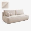 Mebel Elite Раскладной диван Arveto кремового цвета из шенила, COM.MONOM/FLOW3/SOF - Home Club, изображение 4
