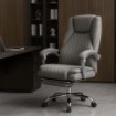 Mebel Elite Обертове крісло Giorgio з функцією масажу та підігріву, сіре, з тканинною оббивкою, ME.GIORGIO/P/T/FO - Home Club, Зображення 2