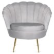 Mebel Elite Крісло Grand з підніжкою, сіре велюрове, ME.GRAND/P/V/FW - Home Club, Зображення 4