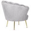 Mebel Elite Крісло Grand з підніжкою, сіре велюрове, ME.GRAND/P/V/FW - Home Club, Зображення 6