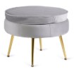 Mebel Elite Крісло Grand з підніжкою, сіре велюрове, ME.GRAND/P/V/FW - Home Club, Зображення 8
