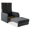 Mebel Elite Одноместное кресло-кровать Vero, серого цвета, PPHUE.BASIA1/PAROS6/FW - Home Club, изображение 6