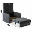 Mebel Elite Одноместное кресло-кровать Vero, серого цвета, PPHUE.BASIA1/PAROS6/FW - Home Club, изображение 11