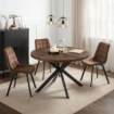 Mebel Elite Стіл Lukas, розкладний, 100–250 см, горіх/чорний, ME.LUKAS/O/CZ/S - Home Club, Зображення 2