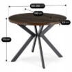 Mebel Elite Стіл Lukas, розкладний, 100–250 см, горіх/чорний, ME.LUKAS/O/CZ/S - Home Club, Зображення 7