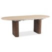 Mebel Elite Стол Oval, раскладной, 180–220 см, травертин/орех, ME.OVAL/TRAW/O/S - Home Club, изображение 4