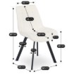 Mebel Elite Стілець Rick кремового кольору з тканини «букле», ME.RICK/KR/CZ/TB/K - Home Club, Зображення 6