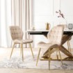 Mebel Elite Стул Lucky кремового цвета из велюра, ME.LUCKY/KR/ZL/V/K - Home Club, изображение 2