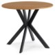 Mebel Elite Стіл Lauren 80 см, дуб золотистий/чорний, ME.LAUREN/D/CZ/S80 - Home Club