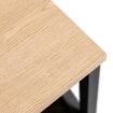 Mebel Elite Прикроватный столик Logan 40 см, дуб/чёрный, ME.LOGAN/D/CZ/SZAFKNOC - Home Club, изображение 5