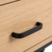 Mebel Elite Прикроватный столик Logan 40 см, дуб/чёрный, ME.LOGAN/D/CZ/SZAFKNOC - Home Club, изображение 6