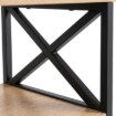 Mebel Elite Прикроватный столик Logan 40 см, дуб/чёрный, ME.LOGAN/D/CZ/SZAFKNOC - Home Club, изображение 7