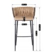 Mebel Elite Стілець Flores, бежевий, велюровий, ME.FLORES/BZ/CZ/V/H - Home Club, Зображення 7