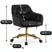 Mebel Elite Вращающееся кресло Konor, чёрное, велюровое, ME.KONOR/CZ/ZL/V/FO - Home Club, изображение 6