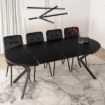 Mebel Elite Стол Lugo, раскладной, 90–190 см, чёрный, ME.LUGO/CZ/S - Home Club, изображение 4