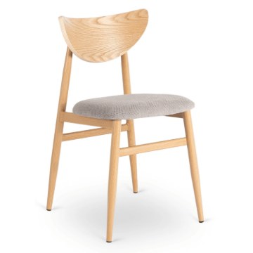 Mebel Elite Стілець Braga Дуб/Сірий, ME.BRAGA/P/D/T/K - Home Club