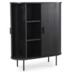 Mebel Elite Комод Trish 100 см, двухдверный, с выдвижными ящиками, черный, ME.TRISH/CZ/KOM100 - Home Club, изображение 4