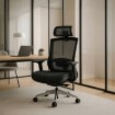Mebel Elite Обертове крісло Dylan, ергономічне, чорне, ME.DYLAN/CZ/T/FO - Home Club, Зображення 2