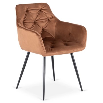 Mebel Elite Стул Modesto, красный, велюровый, ME.MODESTO/RD/CZ/V/K - Home Club