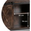 Mebel Elite Комод Arlo 100 см с полками, дуб рустикальный/чёрный, ME.ARLO/DRU/CZ/KOM - Home Club, изображение 9