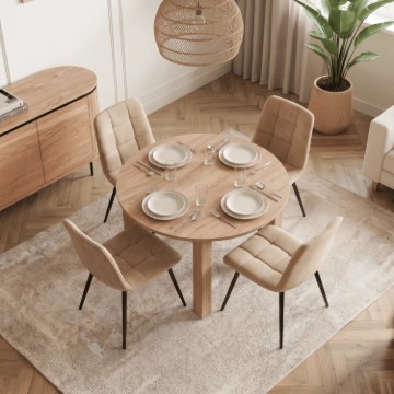 Mebel Elite Стол Harry, раскладной, 92–132 см, дуб Artisan, ME.HARRY/92-130/DA/S - Home Club