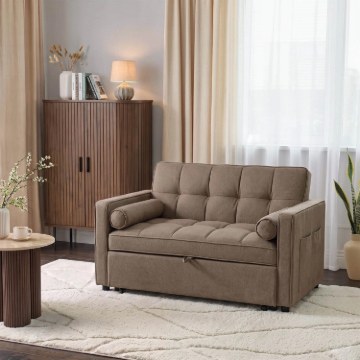 Mebel Elite Раскладной кресло-кровать Corra для сна, коричневого цвета, ME.CORRA/BR/T/SOF - Home Club
