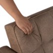 Mebel Elite Раскладной кресло-кровать Corra для сна, коричневого цвета, ME.CORRA/BR/T/SOF - Home Club, изображение 13