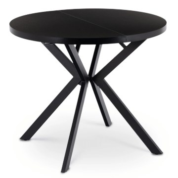 Mebel Elite Стіл Dorian, розкладний, 80–160 см, чорний, ME.DORIAN/CZ/S - Home Club