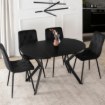 Mebel Elite Стол Dorian, раскладной, 80–160 см, черный, ME.DORIAN/CZ/S - Home Club, изображение 3