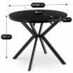 Mebel Elite Стол Dorian, раскладной, 80–160 см, черный, ME.DORIAN/CZ/S - Home Club, изображение 12