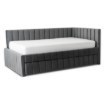 Mebel Elite Кровать 120x200 Villemo, серая, велюровая, ME.VILLEMO/120/90/CP/V/LOZWYS - Home Club, изображение 2
