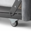 Mebel Elite Кровать 120x200 Villemo, серая, велюровая, ME.VILLEMO/120/90/CP/V/LOZWYS - Home Club, изображение 7
