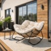 Mebel Elite Кресло-качалка Elton, бежевого цвета, ME.ELTON/BZ/T/FW - Home Club, изображение 2