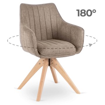Mebel Elite Вращающееся кресло Lemon бежевого цвета, ME.LEMON/BZ/T/K - Home Club