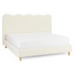 Mebel Elite Ліжко 180x200 Izmir, кремове, з тканини букле, ME.IZMIR/180/KR/TB/LOZ - Home Club, Зображення 3