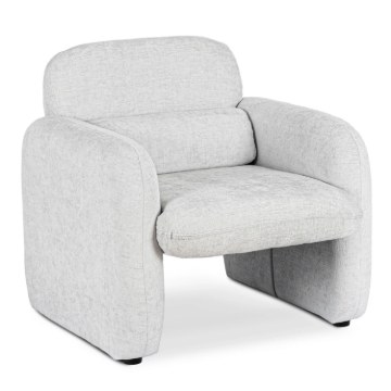 Mebel Elite Кресло для отдыха Togo, серого цвета, ME.TOGO/P/T/FW - Home Club