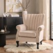 Mebel Elite Крісло Mallo, бежеве, велюрове, ME.MALLO/BZ/V/FW - Home Club, Зображення 2