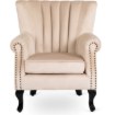 Mebel Elite Крісло Mallo, бежеве, велюрове, ME.MALLO/BZ/V/FW - Home Club, Зображення 3